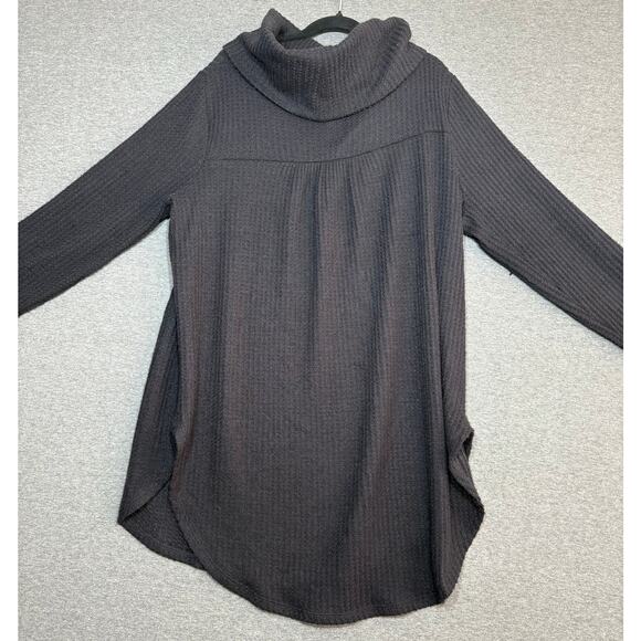 St. John's Bay | Women's Basic Waffle Knit Turtleneck Cardigan Sweater | Medium - Picture 2 of 3